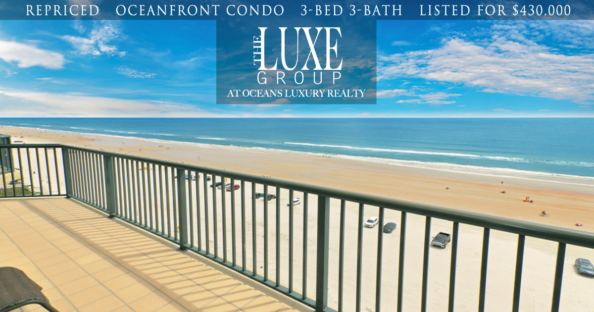 Towers Ten Condo 1703 RePriced - 3425 S Atlantic Daytona Beach Shores - The LUXE Group 386.299.4043